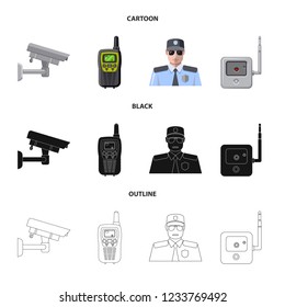 Vector illustration of office and house icon. Set of office and system vector icon for stock.