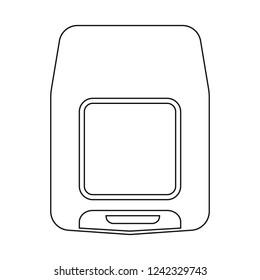 Vector illustration of office and house icon. Collection of office and system vector icon for stock.