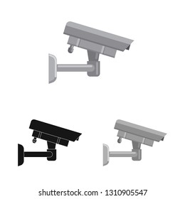Vector illustration of office and house icon. Collection of office and system vector icon for stock.