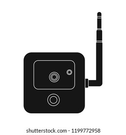 Vector illustration of office and house symbol. Set of office and system vector icon for stock.