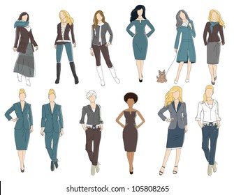 13,990 Successful woman sketch Stock Illustrations, Images & Vectors ...