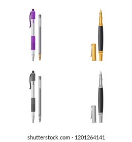Vector illustration of office and supply symbol. Collection of office and school vector icon for stock.