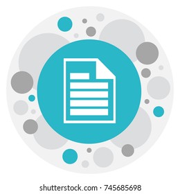 Vector Illustration Of Office Symbol On File Icon. Premium Quality Isolated Blank Element In Trendy Flat Style.
