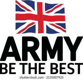 Vector illustration of the official British Army Core Logo