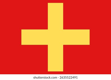 Ilustração vetorial da bandeira oficial de Ancona, uma cidade costeira na Itália. Perfeito para projetos de vexilologia, identidade cívica, história e design de patrimônio cultural