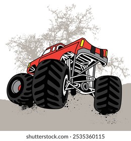 vector illustration of off-road car