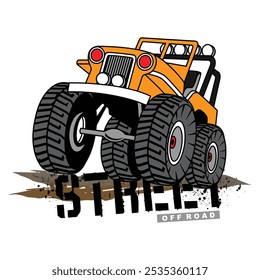 vector illustration of off-road car