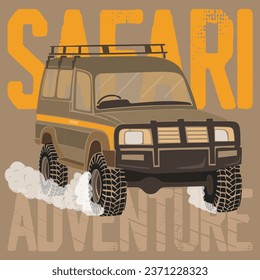 vector illustration of off-road vehicle