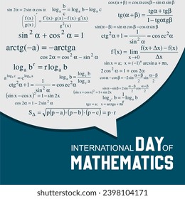 Vektorgrafik der Vektorgrafik des Internationalen Mathematiktages