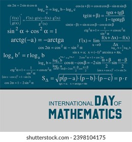 Vektorgrafik der Vektorgrafik des Internationalen Mathematiktages