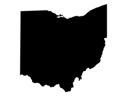 Vector Illustration Of Ohio Map 
