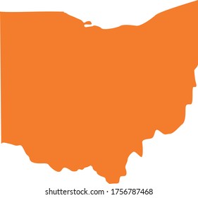 ilustración vectorial del mapa de Ohio