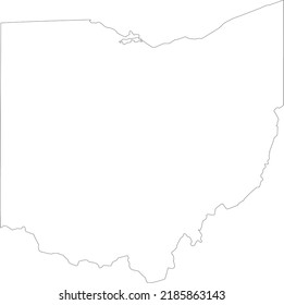 Vector Illustration of Ohio map