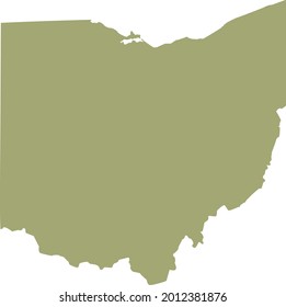 vector illustration of Ohio - US State map