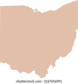 Vector Illustration of Ohio-US State map