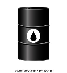 Vector illustration of oil barrel 