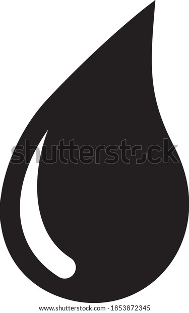 Vector Illustration Oil Drop Stock Vector (Royalty Free) 1853872345 ...