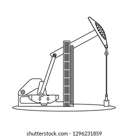 Vector illustration of oil and gas sign. Set of oil and petrol stock symbol for web.