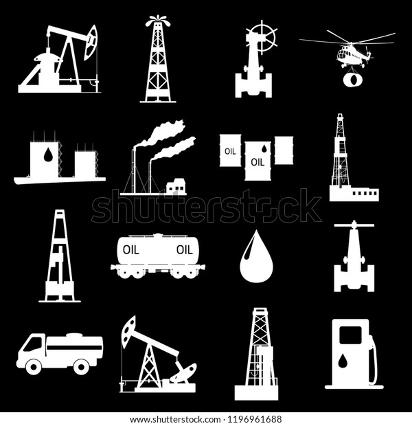 Vector\
illustration the oil and petroleum icon\
set.