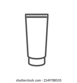 vector illustration of ointment packaging, cream packaging, trendy outline design.