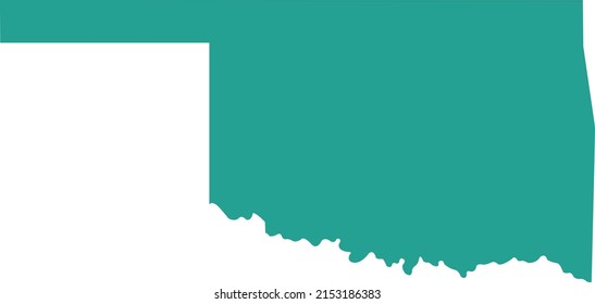 Vector illustration of Oklahoma map