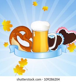 Vector Illustration of an Oktoberfest Background