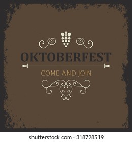Vector Illustration of an Oktoberfest Background
