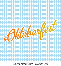 Vector illustration Oktoberfest background with text