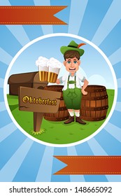 A vector illustration of Oktoberfest banner design