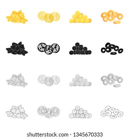 Vector illustration of Oktoberfest and bar icon. Collection of Oktoberfest and cooking stock vector illustration.
