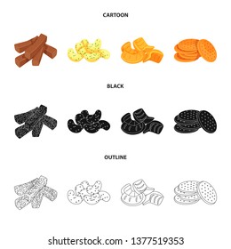 Vector illustration of Oktoberfest and bar icon. Set of Oktoberfest and cooking stock symbol for web.
