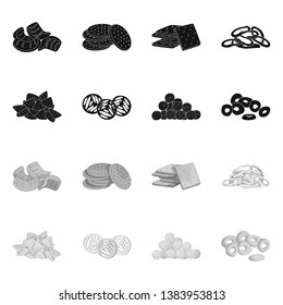 Vector illustration of Oktoberfest and bar icon. Collection of Oktoberfest and cooking stock vector illustration.