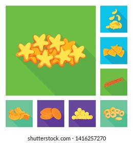 Vector illustration of Oktoberfest and bar icon. Set of Oktoberfest and cooking vector icon for stock.