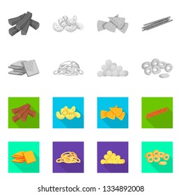 Vector illustration of Oktoberfest and bar logo. Set of Oktoberfest and cooking vector icon for stock.