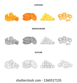 Vector illustration of Oktoberfest and bar logo. Collection of Oktoberfest and cooking stock symbol for web.