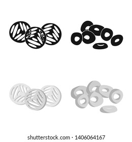 Vector illustration of Oktoberfest and bar logo. Collection of Oktoberfest and cooking vector icon for stock.
