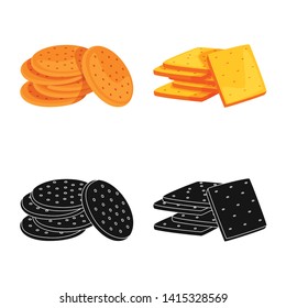 Vector illustration of Oktoberfest and bar logo. Set of Oktoberfest and cooking vector icon for stock.