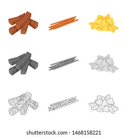 Vector illustration of Oktoberfest and bar logo. Set of Oktoberfest and cooking stock vector illustration.