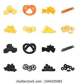 Vector illustration of Oktoberfest and bar sign. Collection of Oktoberfest and cooking vector icon for stock.