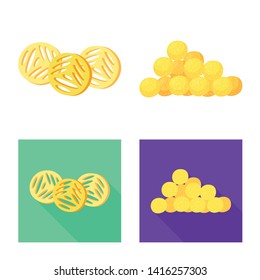 Vector illustration of Oktoberfest and bar sign. Set of Oktoberfest and cooking stock symbol for web.