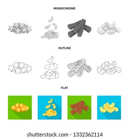 Vector illustration of Oktoberfest and bar symbol. Set of Oktoberfest and cooking stock vector illustration.