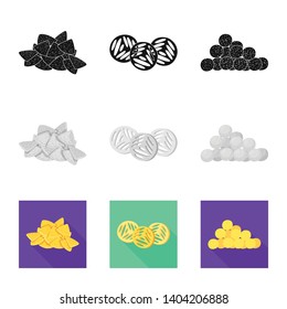 Vector illustration of Oktoberfest and bar symbol. Set of Oktoberfest and cooking stock vector illustration.