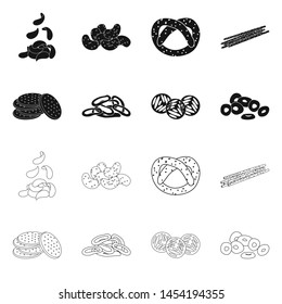 Vector illustration of Oktoberfest and bar symbol. Collection of Oktoberfest and cooking vector icon for stock.