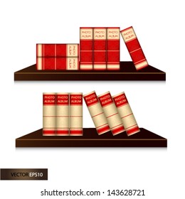 Vector illustration of old books