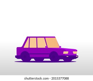 Vector illustration of a old car
