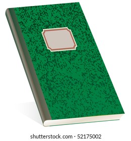 vector illustration of the old notebook