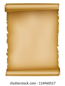 Vector illustration of old paper sheet. EPS 10 with mesh.