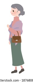 Ilustración de vectores personas de edad aisladas
