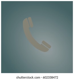 Vector Illustration of Old Phone vector icon or symbol
