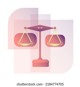 Vector illustration of old scales